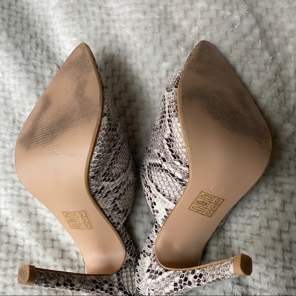 ASOS Snake Skin Open Toe Mules - Picture 4 of 5